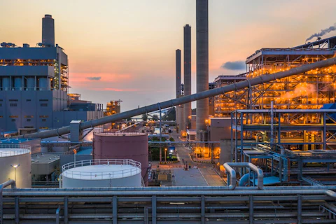 Steel plant, Metallurgical plant, Metallurgical steelmaking factory.